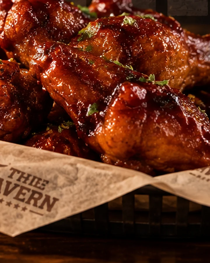 Wings served at The Tavern